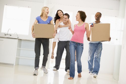Professional removals team planning a move in Dulwich