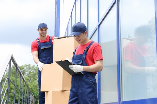 Professional packing materials prepared for a Dulwich home move