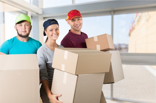 Securely packed household items ready for storage