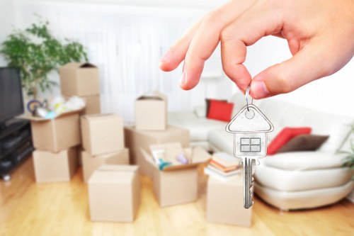 Household storage units for Dulwich residents with boxes and furniture