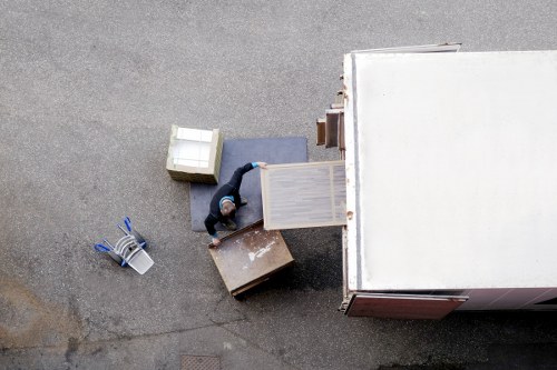 Family belongings packed for temporary self storage in Dulwich