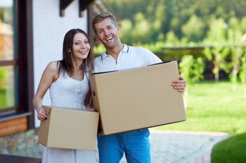Moving day checklist and household items prepared for a Dulwich move