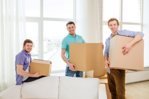 Local Dulwich moving team planning a residential removals job on a quiet street